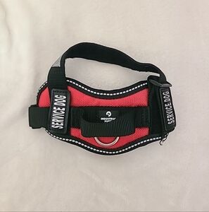 Industrial Puppy Reflective Hook & Loop Strap Dog Harness, Red, XX-Small